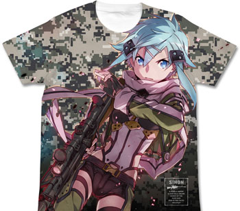 COSPA Sword Art Online II - Sinon Full Graphic T-shirt / WHITE - M รูปภาพ 1