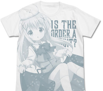 COSPA Is the order a rabbit? - Chino All Print T-shirt / WHITE - L