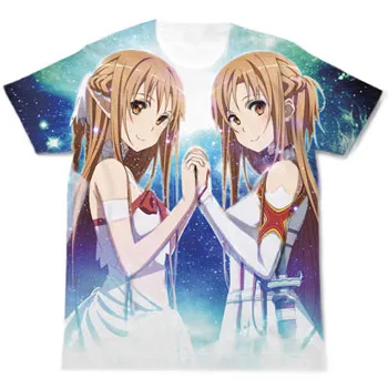 COSPA Sword Art Online - Asuna & Asuna Full Graphic T-shirt / WHITE - XL