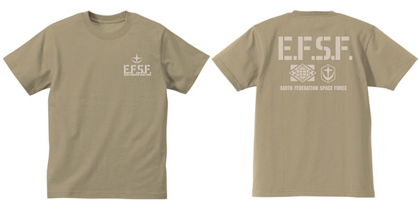 COSPA Mobile Suit Gundam - E.F.S.F. Heavy Weight T-shirt / SAND KHAKI - S Bild 1