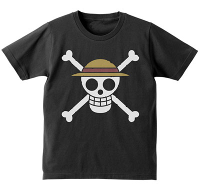 COSPA ONE PIECE 麦わらの一味 キッズTシャツ / BLACK - 150cm