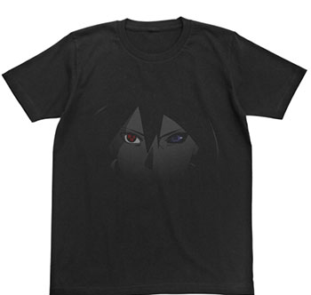 COSPA BORUTO -NARUTO THE MOVIE- サスケフェイスTシャツ/ブラック-S 图片 1