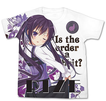 COSPA Is the order a rabbit?? - Rize Full Graphic T-shirt / WHITE - M