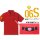 COSPA Mobile Suit Gundam - Char's Zaku Monoeye Embroidered Polo Shirt / RED - M รูปภาพ 2