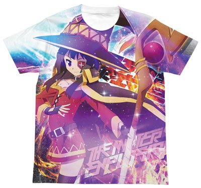 COSPA KonoSuba - Megumin Full Graphic T-shirt / WHITE - M