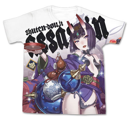COSPA Fate/Grand Order - Assassin/Shuten Douji Full Graphic T-shirt / White - L Bild 1