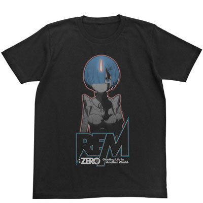 COSPA Re:ZERO -Starting Life in Another World- Rem Glow-in-the-Dark T-shirt / Black - M image 1