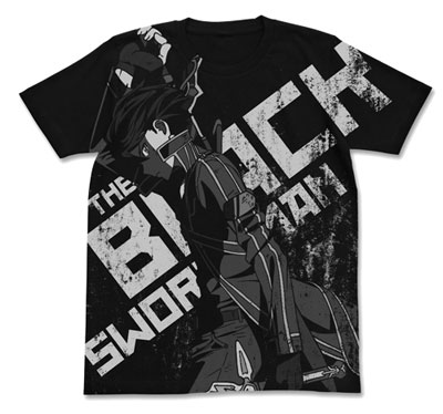 COSPA Sword Art Online -Ordinal Scale- Black Swordsman, Kirito T-shirt / BLACK - L