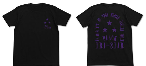 COSPA Mobile Suit Gundam - BLACK TRI-STAR T-shirt / BLACK - M รูปภาพ 1
