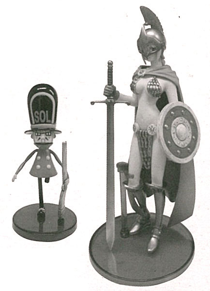 Bandai Super ONE PIECE Styling VALIANT MATERIAL Rebecca & One-Legged Soldier [Premium Bandai, Mekke!, Toei Animation Online Shop Exclusive]