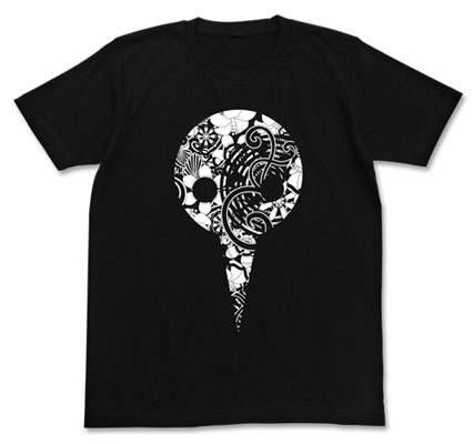 COSPA EVANGELION - Angel Flower Pattern T-shirt / BLACK - L