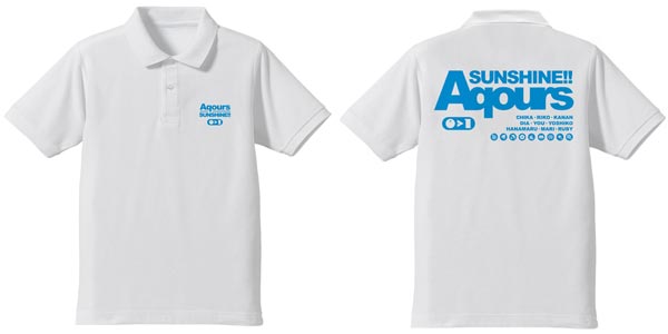 COSPA Love Live! Sunshine!! - Aqours Polo Shirt / WHITE - XL