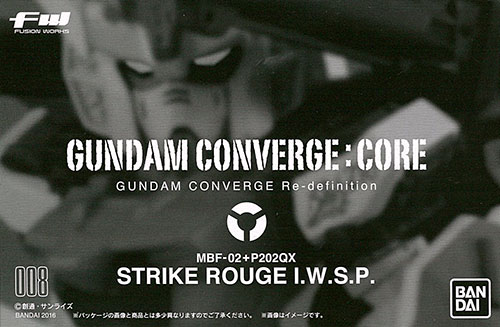 Bandai FW GUNDAM CONVERGE:CORE Strike Rouge (I.W.S.P.) [Candy Online Shop Exclusive]