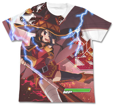 COSPA KonoSuba 2 - Megumin Explosion Full Graphic T-shirt / WHITE-XL