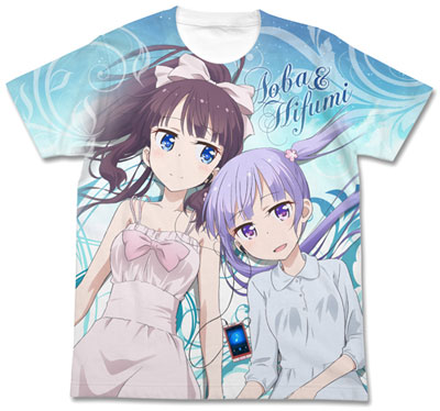 COSPA NEW GAME!! - Aoba & Hifumi Full Graphic T-shirt / WHITE M