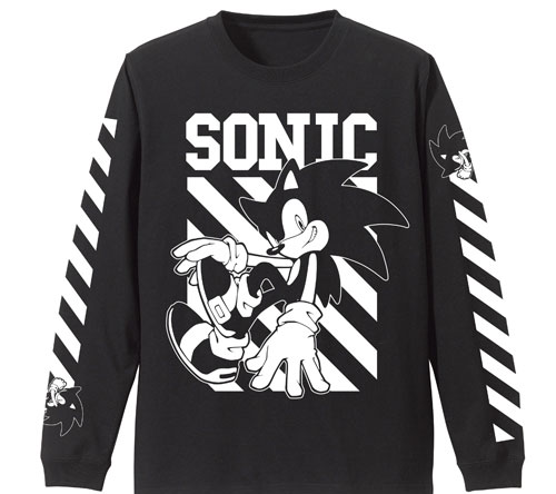 COSPA Sonic the Hedgehog - SONIC Long Sleeve T-shirt / BLACK-XL รูปภาพ 1