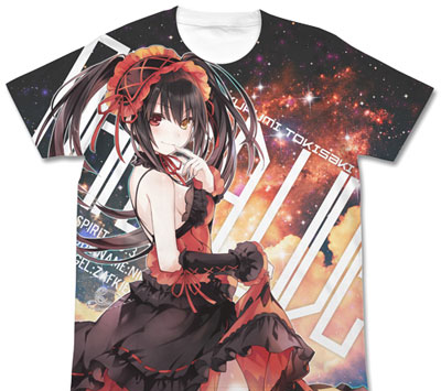 COSPA Date A Live Original Work Ver. - Kurumi Tokisaki Full Graphic T-shirt Ver.2 / WHITE-M รูปภาพ 1