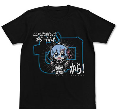 COSPA Re:ZERO -Starting Life in Another World- Rem Zero Kara T-shirt / BLACK-L รูปภาพ 1