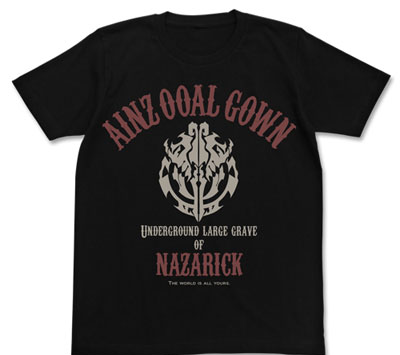 COSPA Overlord II - Ainz Ooal Gown T-shirt / BLACK-XL