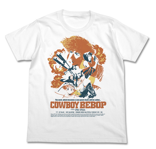 COSPA Cowboy Bebop - T-shirt Poster Art Ver. / WHITE-M รูปภาพ 1