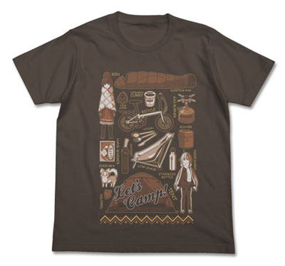 COSPA Yuru Camp - Yuru Camp T-shirt / CHARCOAL-L