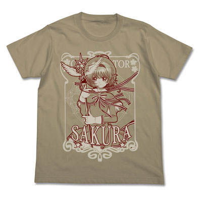 COSPA Cardcaptor Sakura: Clear Card - Clear Card Arc Sakura T-shirt / SAND KHAKI-S