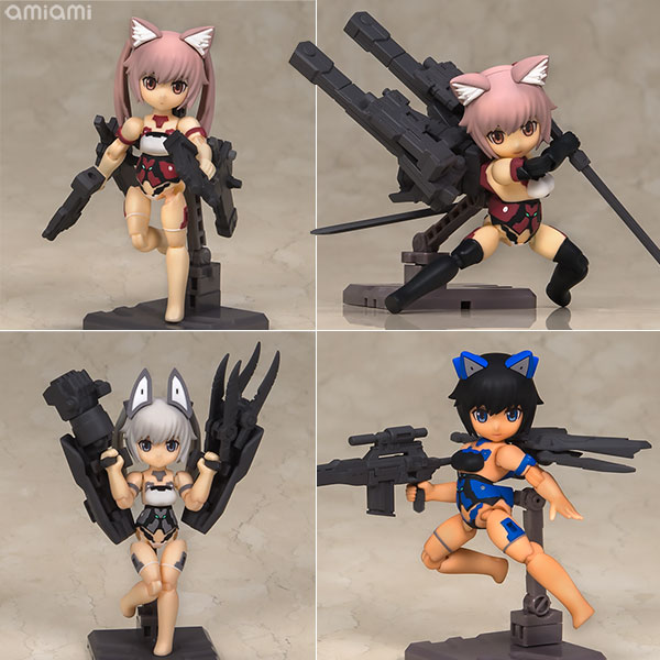 MegaHouse Desktop Army Frame Arms Girl KT-322f Innocentia Series All 4Types Set