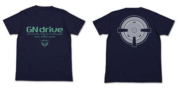 COSPA Mobile Suit Gundam 00 - GN Drive T-shirt / NAVY-S hình ảnh 1