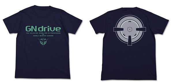 COSPA Mobile Suit Gundam 00 - GN Drive T-shirt / NAVY-M รูปภาพ 1