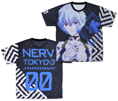 COSPA EVANGELION - "Rei Ayanami" Double-sided Full Graphic T-shirt / XL