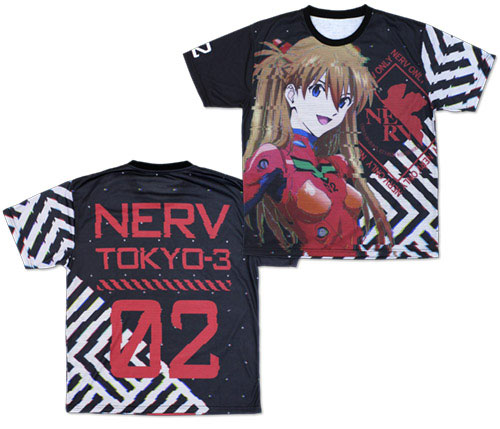 COSPA EVANGELION - "Asuka Langley Shikinami" Double-sided Full Graphic T-shirt / L