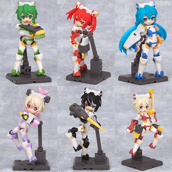 MegaHouse Desktop Army Long Boots Platoon All 6 Normal Types +Armor Parts Set