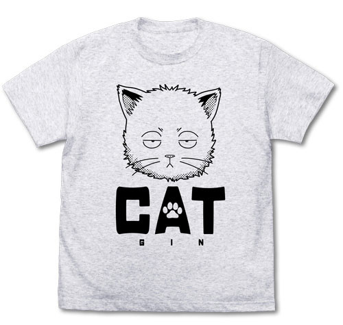 COSPA Gintama - Gin-san Became a Cat T-shirt / ASH - M