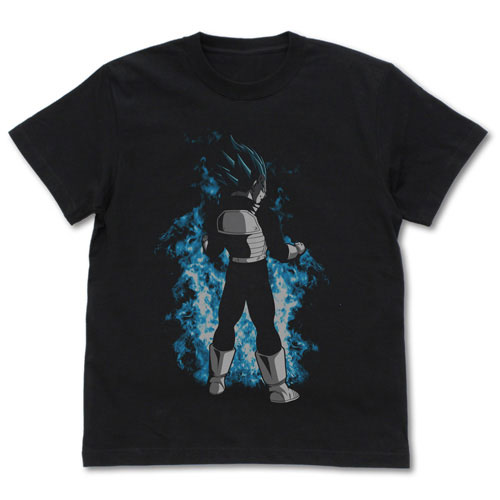 COSPA Dragon Ball Super Super Saiyan Blue Vegeta T-shirt /BLACK-M