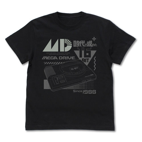 COSPA Megadrive Reflector Print T-shirt /BLACK-XL