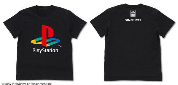 COSPA PlayStation T-shirt Ver.2 1st Gen. "PlayStation"/BLACK-L รูปภาพ 1