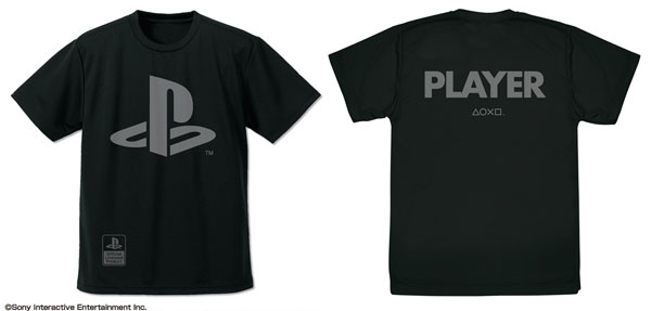 COSPA PlayStation PLAYER Dry T-shirt "PlayStation"/BLACK-L รูปภาพ 1
