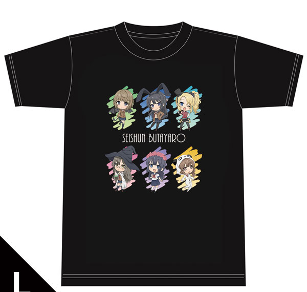 Azu Maker Seishun Buta Yarou wa Bunny Girl Senpai no Yume wo Minai T-shirt [SD Character] L Size รูปภาพ 1