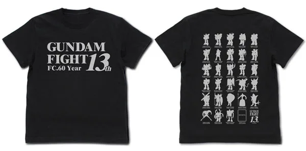 COSPA Mobile Fighter G Gundam 13th Gundam Fight Commemorative T-shirt /BLACK-L hình ảnh 1