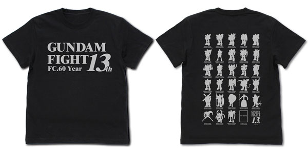 COSPA Mobile Fighter G Gundam 13th Gundam Fight Commemorative T-shirt /BLACK-XL 图片 1