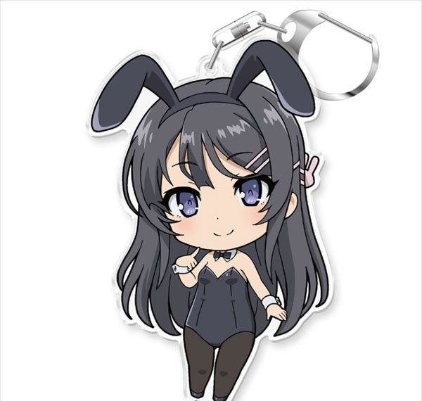 Azu Maker Seishun Buta Yarou wa Bunny Girl Senpai no Yume wo Minai PuniColle! Keychain Mai Sakurajima รูปภาพ 1