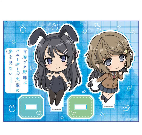 Azu Maker Seishun Buta Yarou wa Bunny Girl Senpai no Yume wo Minai Acrylic Chara Stand Mai Sakurajima, Tomoe Koga Bild 1