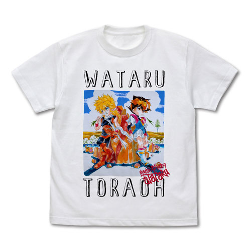 COSPA Mashin Hero Wataru Wataru & Tora-Oh Full Color T-shirt /WHITE-XL
