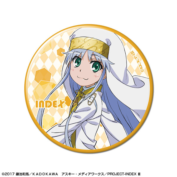 License Agent Toaru Majutsu no Index III Tin Badge Design 01 (Index /A) 图片 1