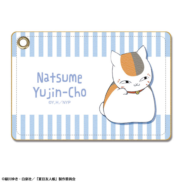 License Agent Natsume Yuujinchou Leather Pass Case Design 02 (Nyanko Sensei /B)