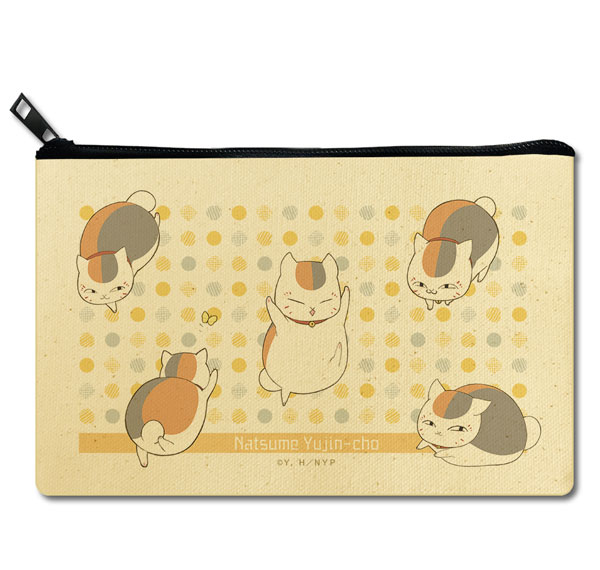 License Agent Natsume Yuujinchou Flat Pouch Design 03 (Nyanko Sensei /C) รูปภาพ 1
