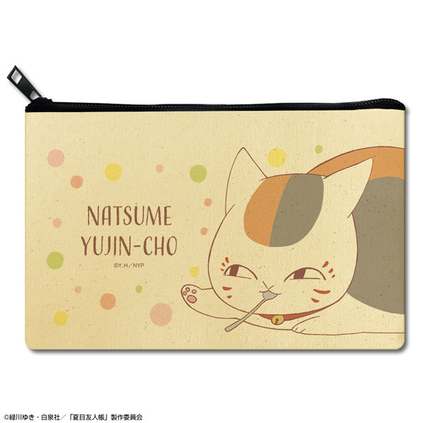 License Agent Natsume Yuujinchou Flat Pouch Design 04 (Nyanko Sensei /D)