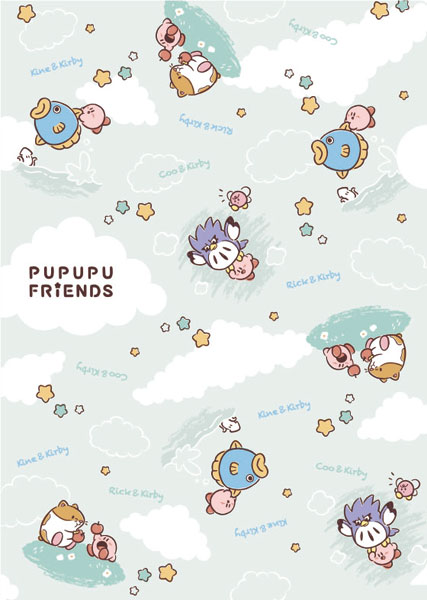 Ensky Kirby Pupupu Friends Clear File (2) Kirby and Friends 图片 1