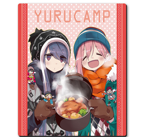 License Agent Yuru Camp Rubber Mouse Pad Design 01 (Nadeshiko Kagamihara & Rin Shima /A) รูปภาพ 1