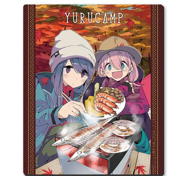 License Agent Yuru Camp Rubber Mouse Pad Design 03 (Nadeshiko Kagamihara & Rin Shima /C) รูปภาพ 1